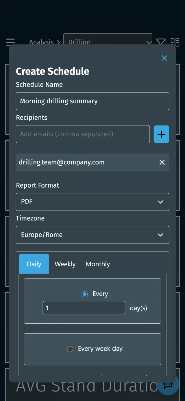 ID3 Benchmark app: setting up a daily PDF report by email